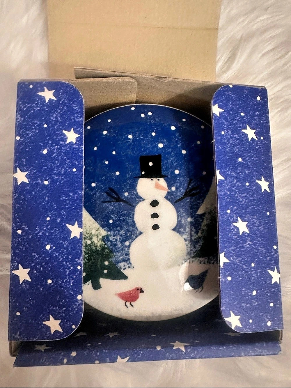 Vintage Nikko Winter Wonderland Covered Bon Bon Dish – Deb Mores 1998 w/ Box